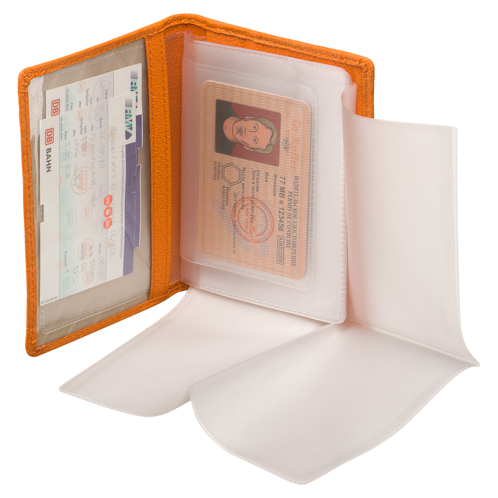 Обложка для паспорта/автодок из натуральной кожи Dr. Koffer