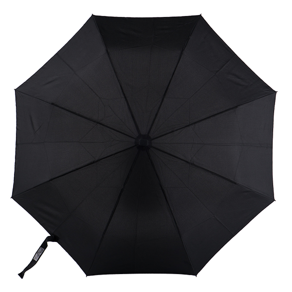Черный мужской зонт-автомат плоской формы Dr.Koffer E413 1s001