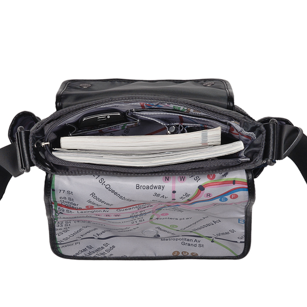 Сумка через плечо Dr.Koffer из нейлона и натуральной кожи