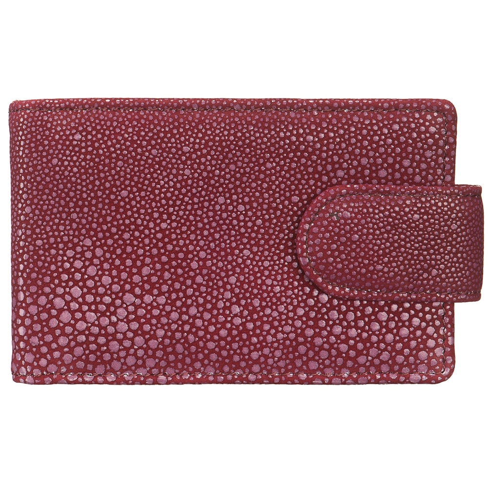 Визитница Dr.Koffer из натуральной кожи фиолетовая