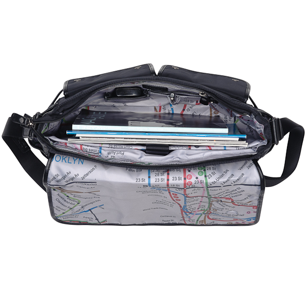 Сумка через плечо Dr.Koffer из нейлона и натуральной кожи