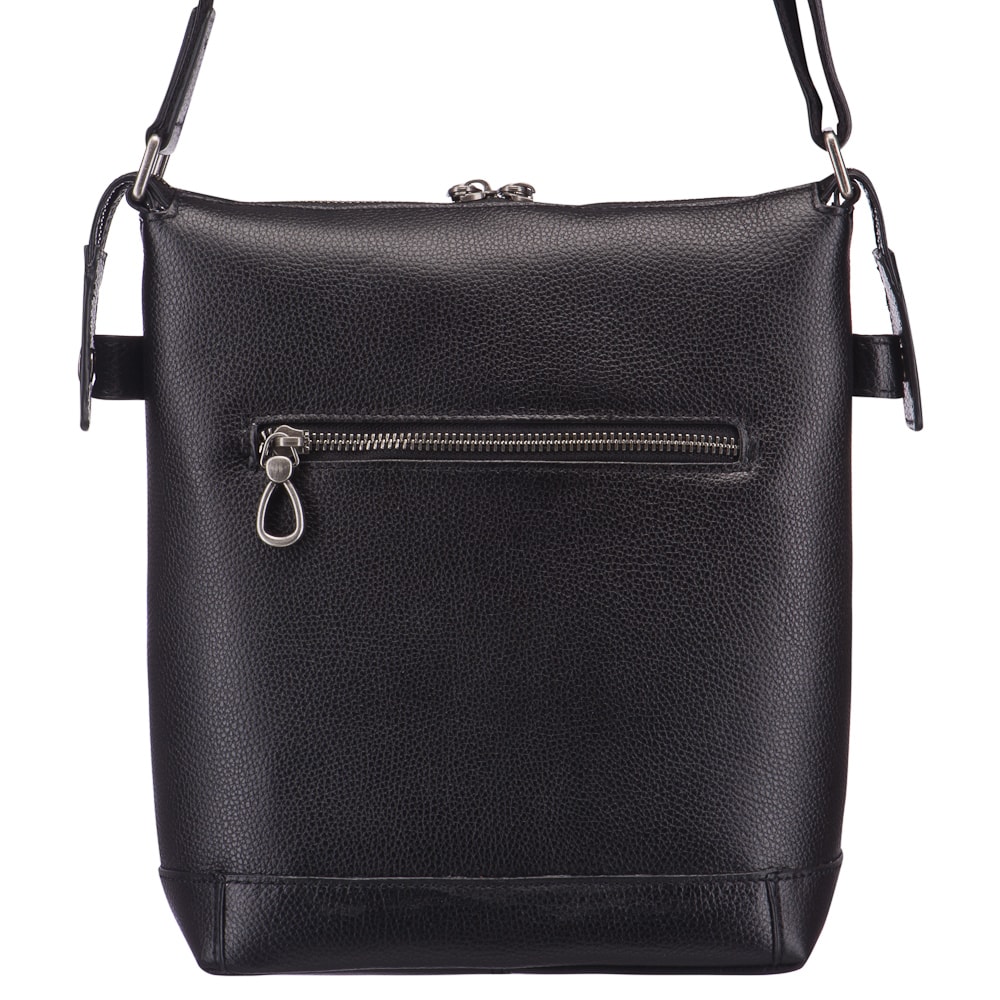 Сумка через плечо Dr.Koffer из натуральной кожи черная