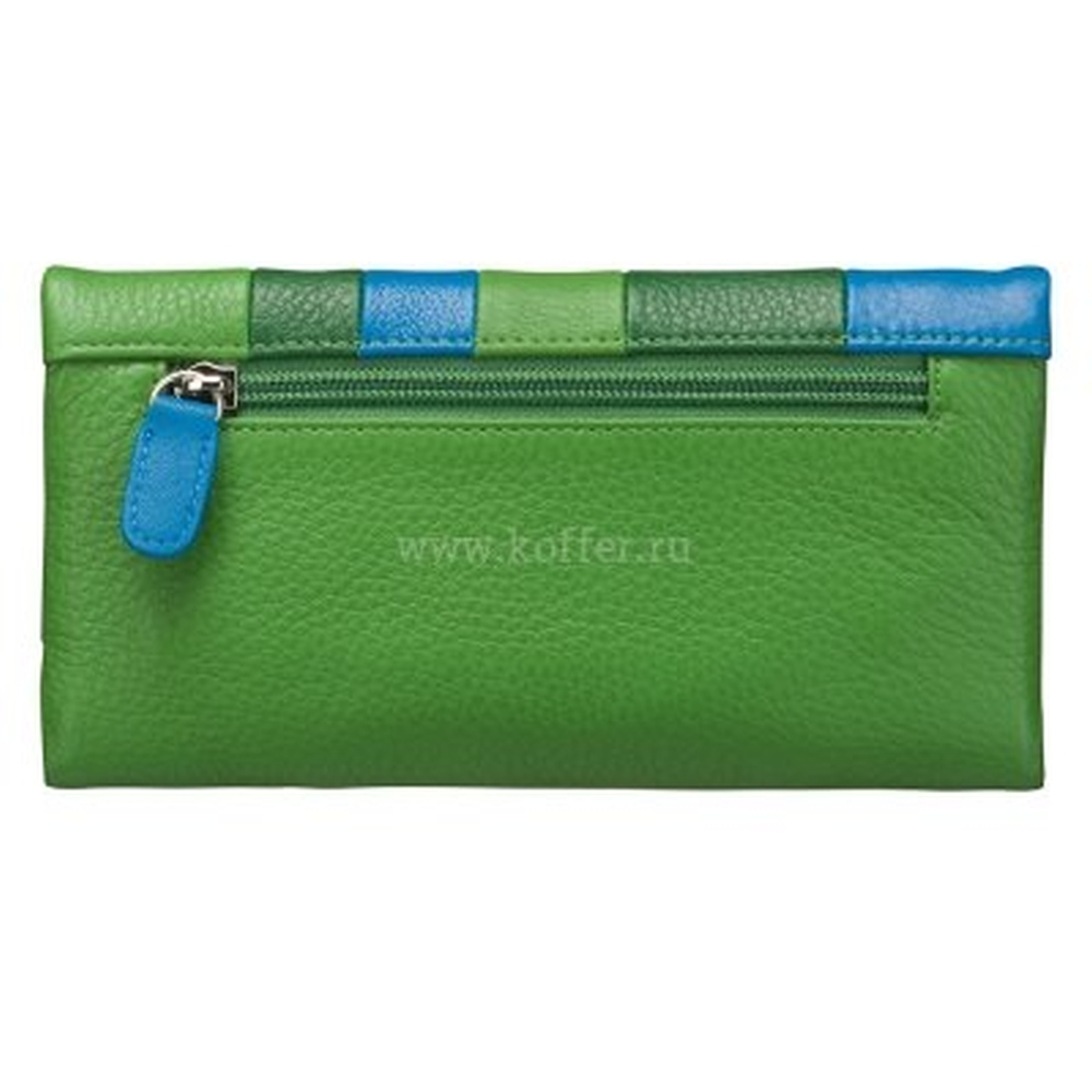 Кошелек Dr.Koffer из натуральной кожи зеленый