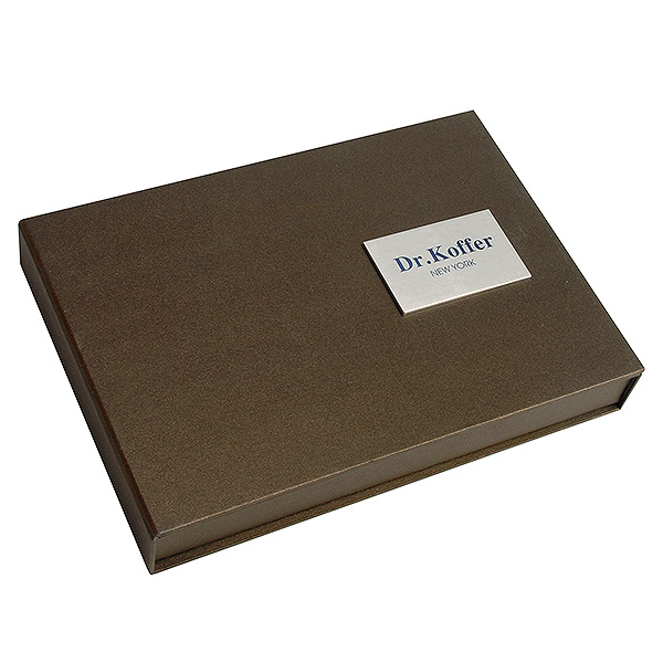 Подарочный набор: 3 предмета из кожи черного цвета Dr.Koffer X510280-77-12