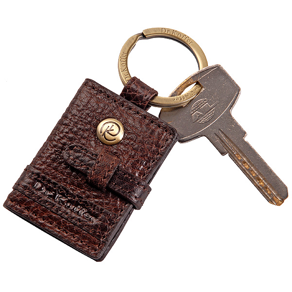 Брелок Dr. Koffer из натуральной кожи коричневый