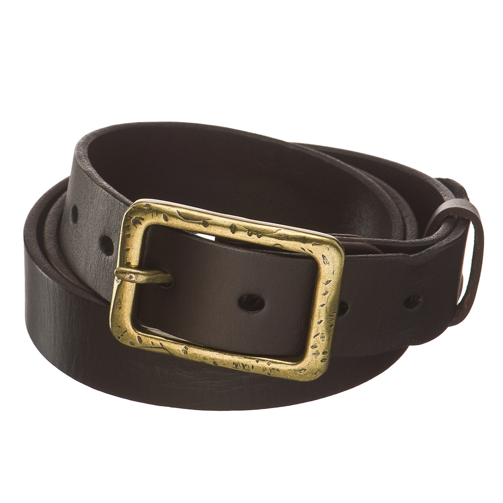 Ремень Dr. Koffer из натуральной кожи коричневый