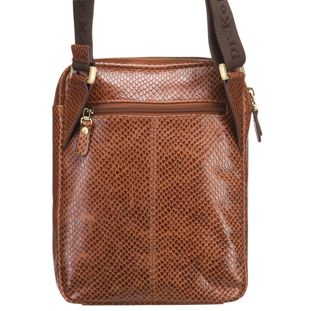 Сумка через плечо Dr.Koffer из натуральной кожи коричневая