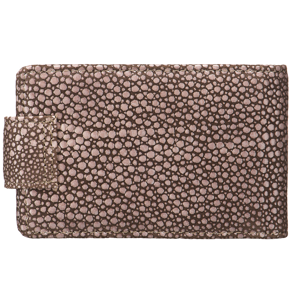 Визитница Dr.Koffer из натуральной кожи темно-коричневая