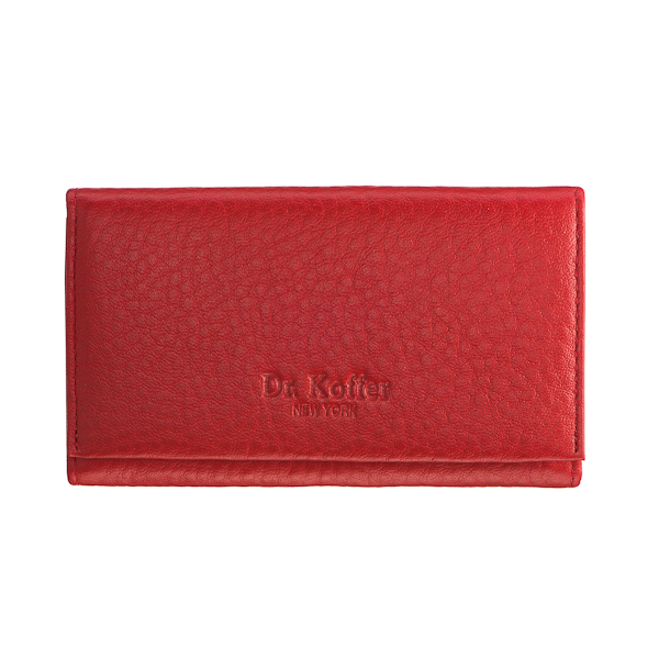 Ключница Dr.Koffer из натуральной кожи красная