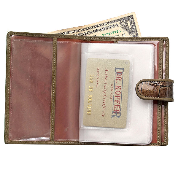 Обложка для паспорта/автодок из натуральной кожи Dr. Koffer