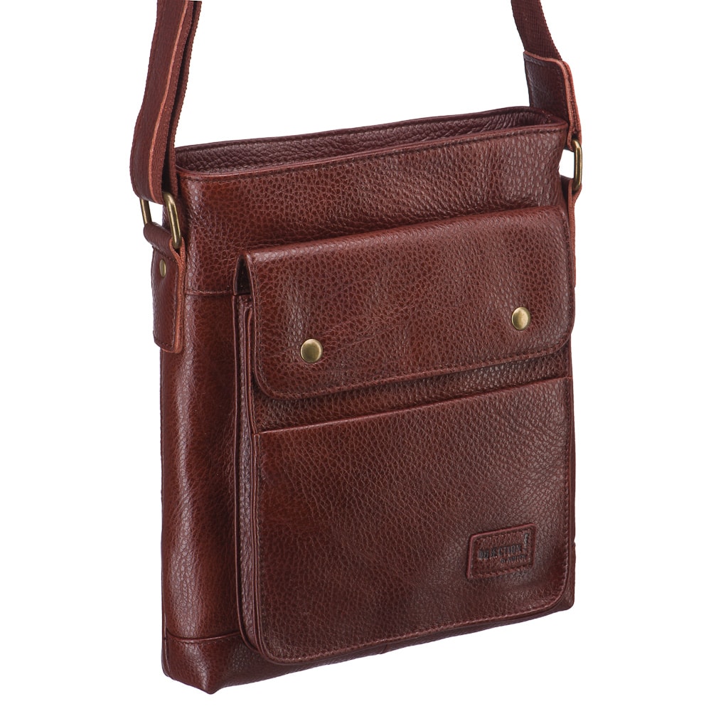 Сумка через плечо Dr.Koffer из натуральной кожи коричневая