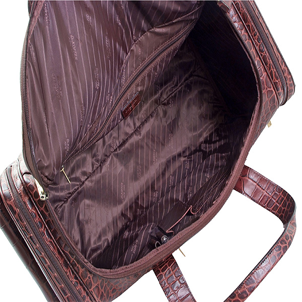 Сумка дорожная Dr.Koffer из натуральной кожи коричневая