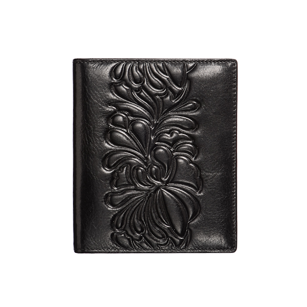 Визитница Dr.Koffer из натуральной кожи черная