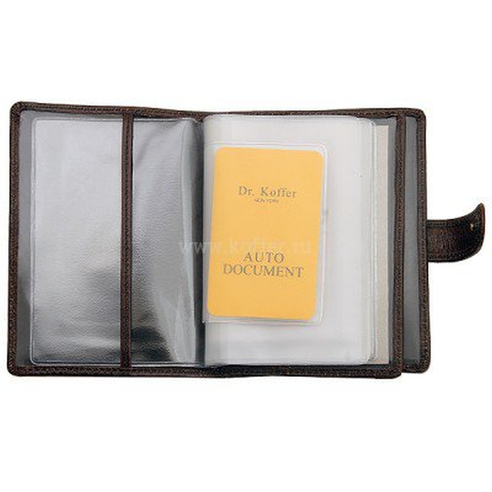 Обложка для паспорта/автодок из натуральной кожи Dr. Koffer