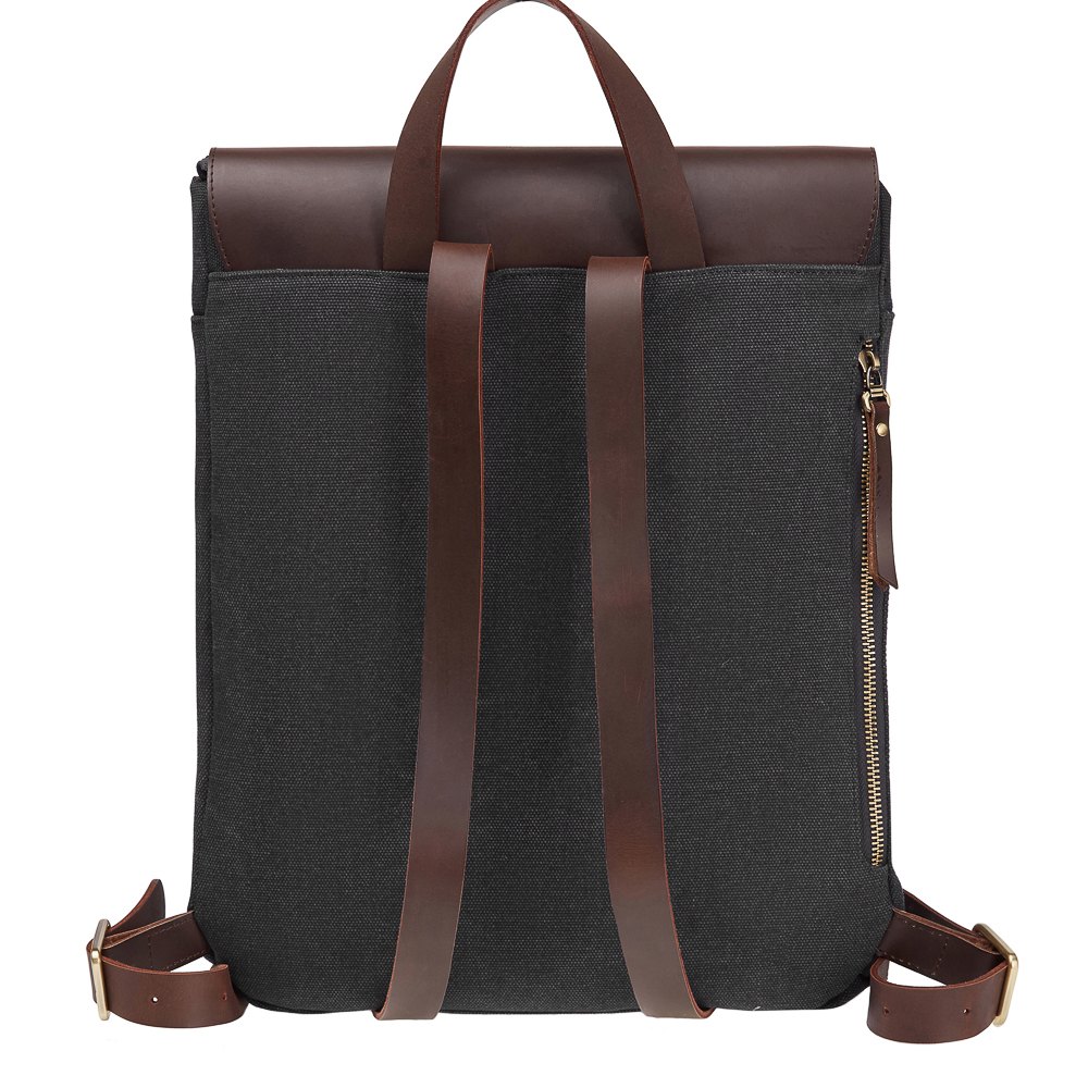 Рюкзак Dr.Koffer из натуральной кожи черный