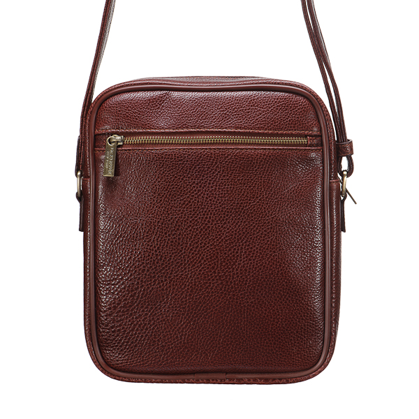 Сумка через плечо Dr.Koffer из натуральной кожи коричневая