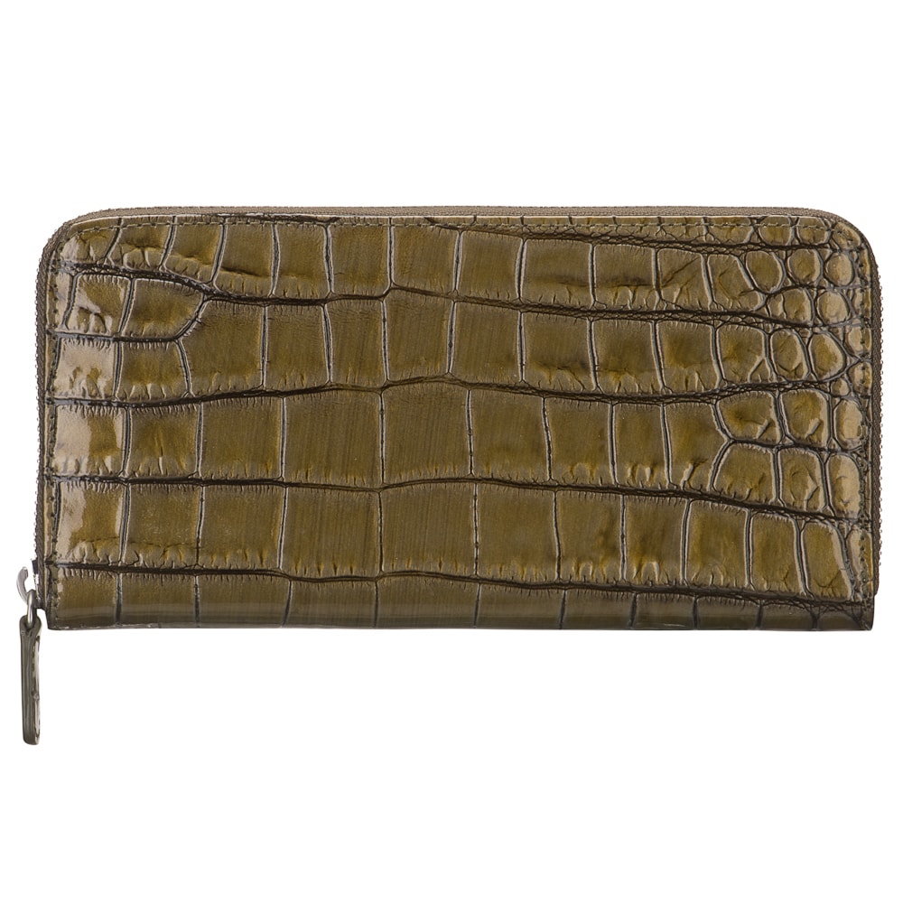 Портмоне Dr.Koffer из натуральной кожи хаки