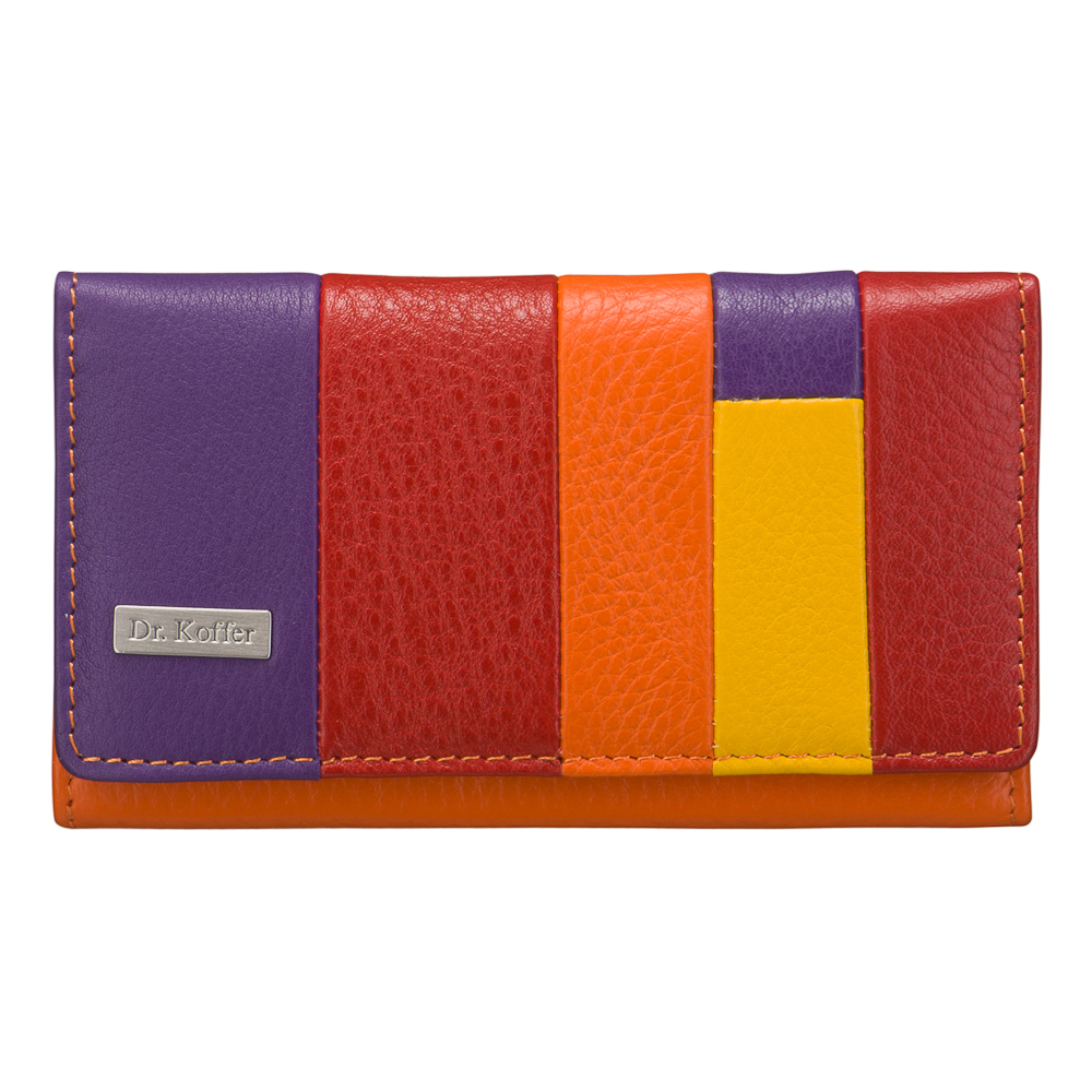 Ключница Dr.Koffer из натуральной кожи оранжевая