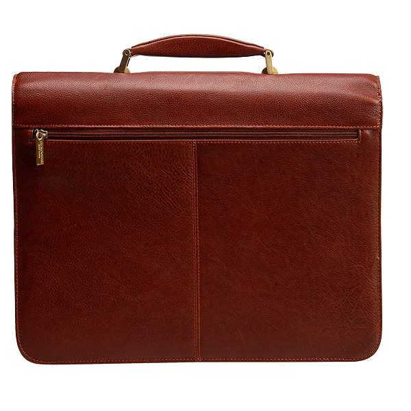 Портфель Dr.Koffer из натуральной кожи светло-коричневый