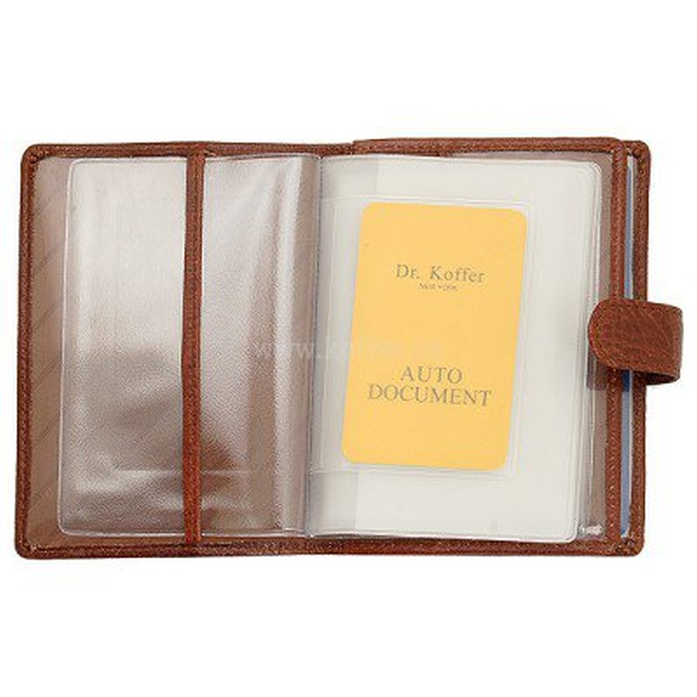 Обложка для паспорта/автодок из натуральной кожи Dr. Koffer
