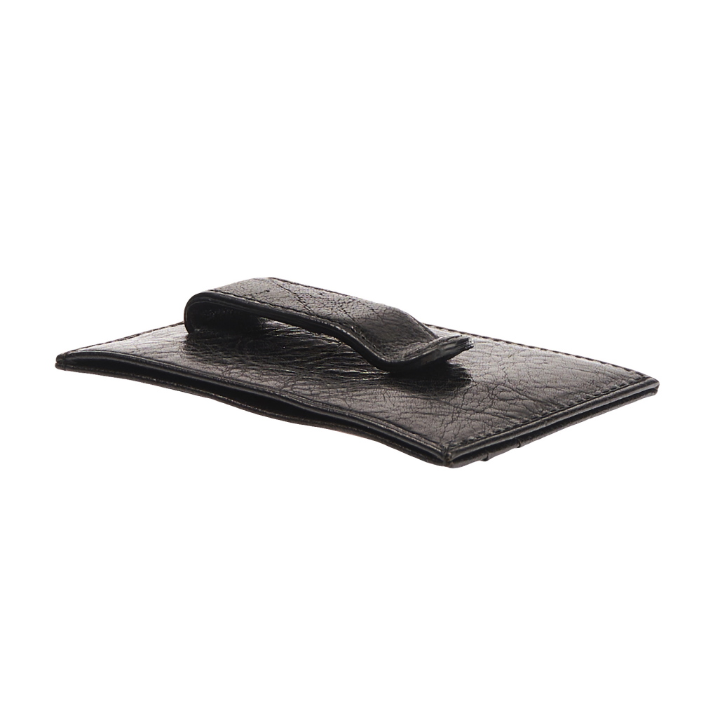 Визитница Dr.Koffer из натуральной кожи черная