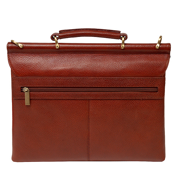 Портфель Dr.Koffer из натуральной кожи светло-коричневый