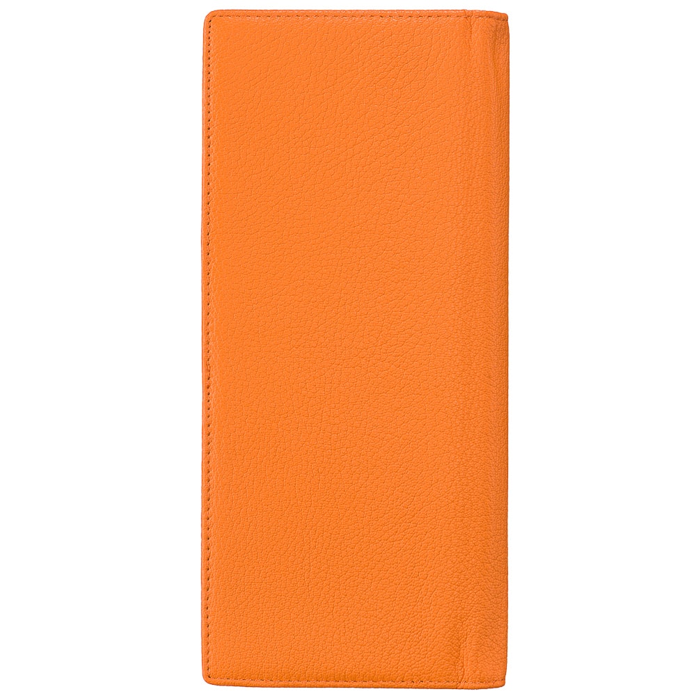 Визитница Dr.Koffer из натуральной кожи оранжевая
