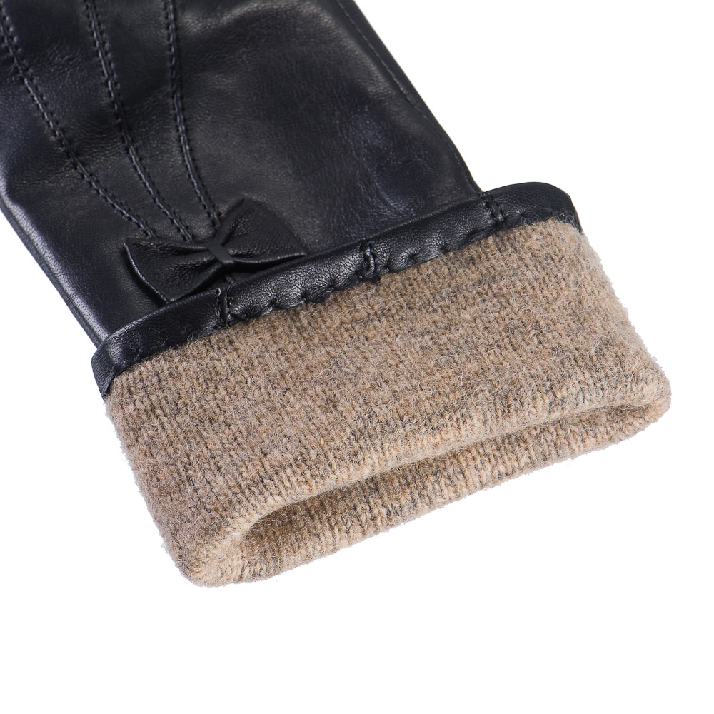 Черные перчатки с удлиненными манжетами Dr.Koffer H690106-98-04