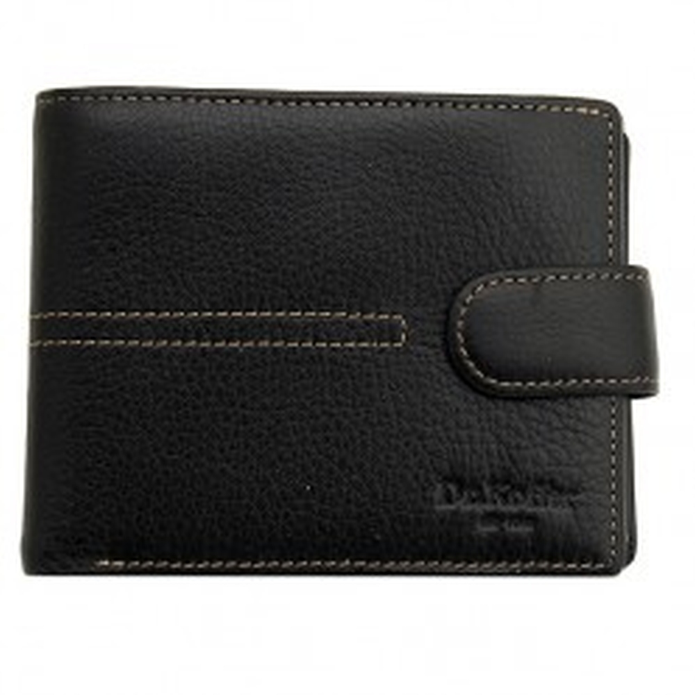 Портмоне Dr.Koffer из натуральной кожи черное