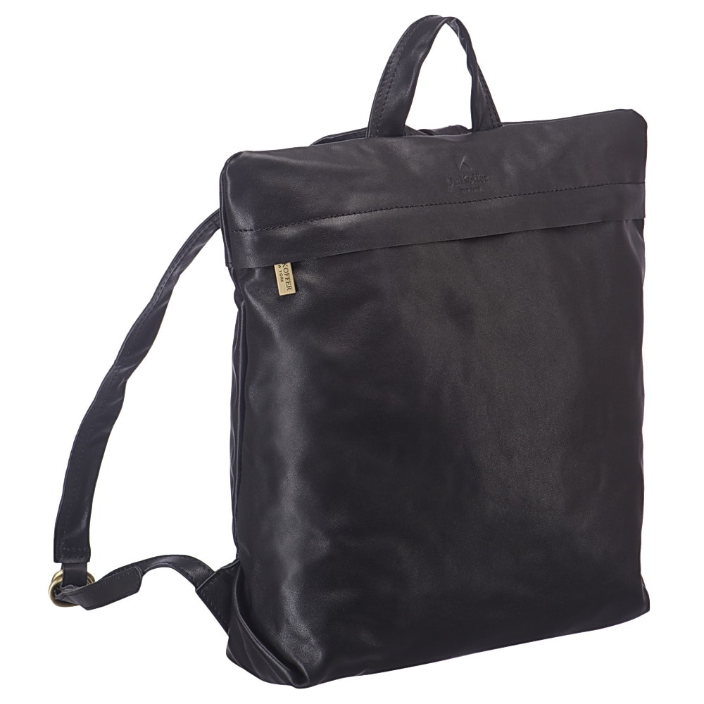 Рюкзак Dr.Koffer из натуральной кожи черный