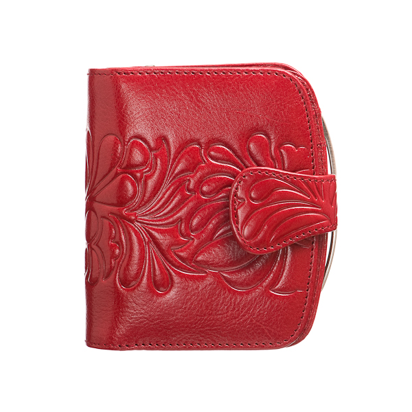 Кошелек Dr.Koffer из натуральной кожи красный