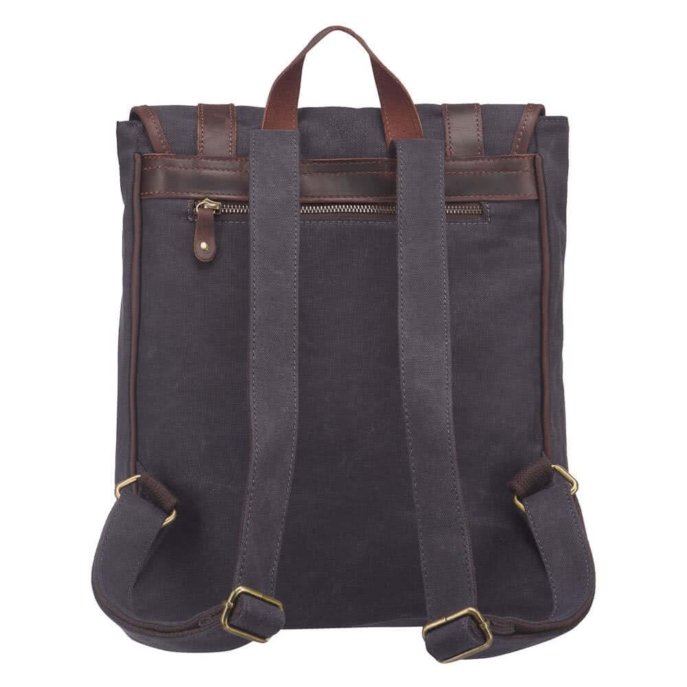 Рюкзак Dr.Koffer из натуральной кожи серый