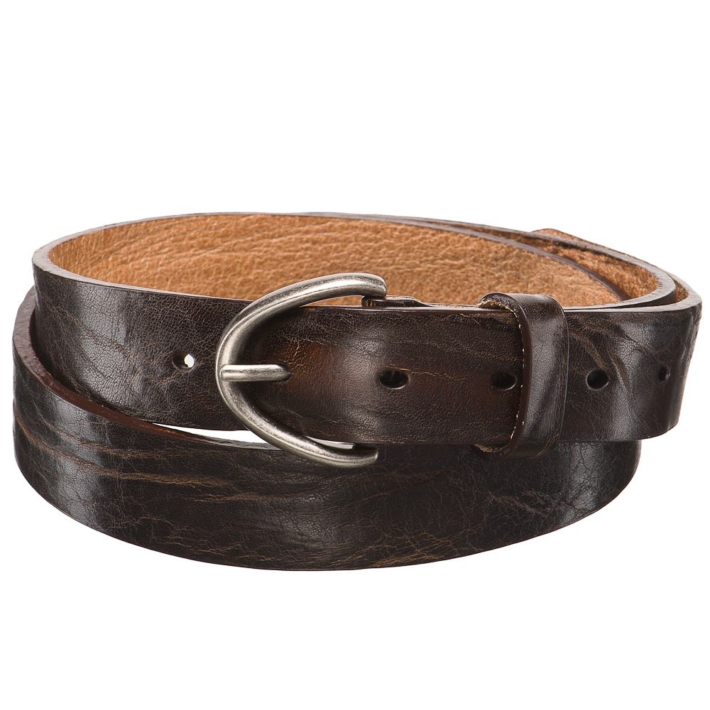 Ремень Dr. Koffer из натуральной кожи коричневый