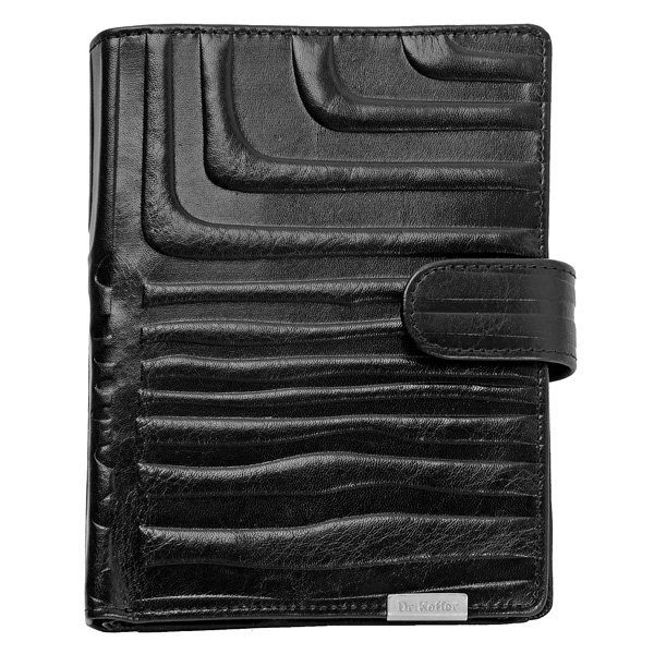 Обложка-портмоне для паспорта и автодокументов черного цвета Dr.Koffer X510137-54-04