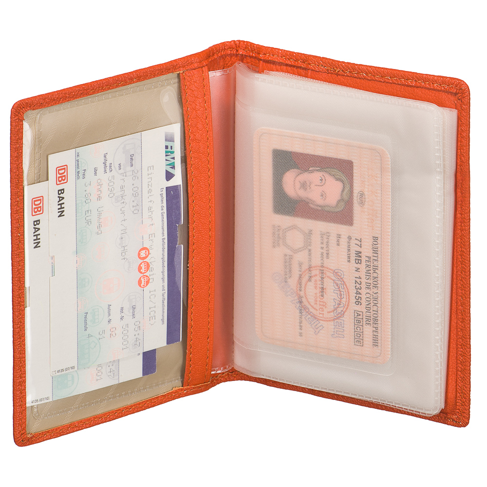 Обложка для паспорта/автодок из натуральной кожи Dr. Koffer