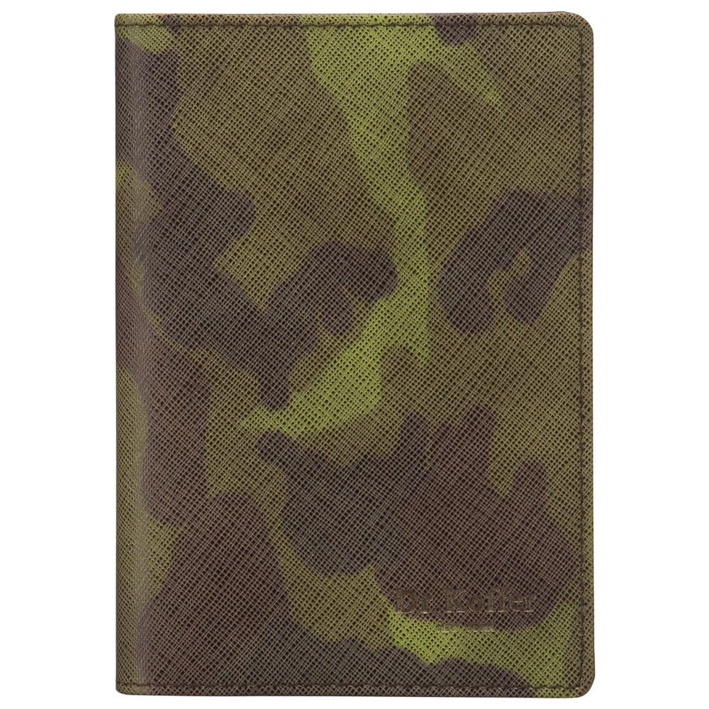 Др.Коффер X510130-206-80 обложка для паспорта, цвет зеленый