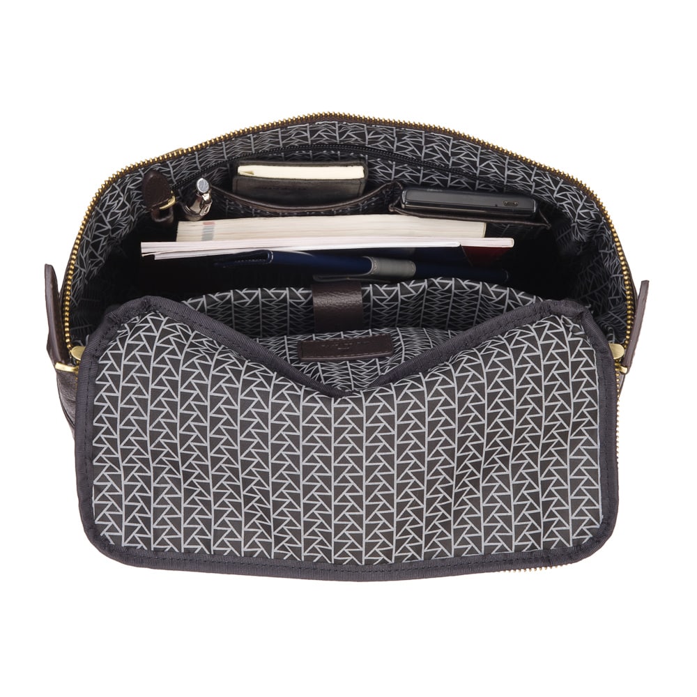 Рюкзак Dr.Koffer из натуральной кожи темно-коричневый