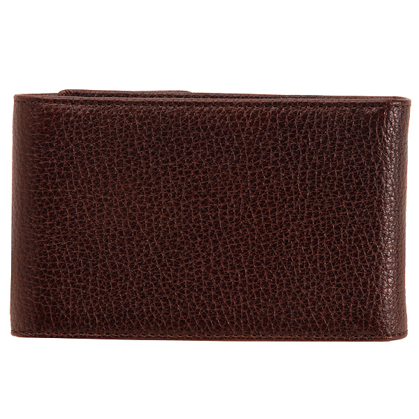 Визитница Dr.Koffer из натуральной кожи темно-коричневая