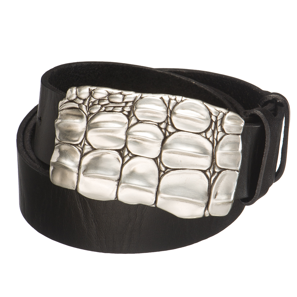 Ремень Dr. Koffer из натуральной кожи черный