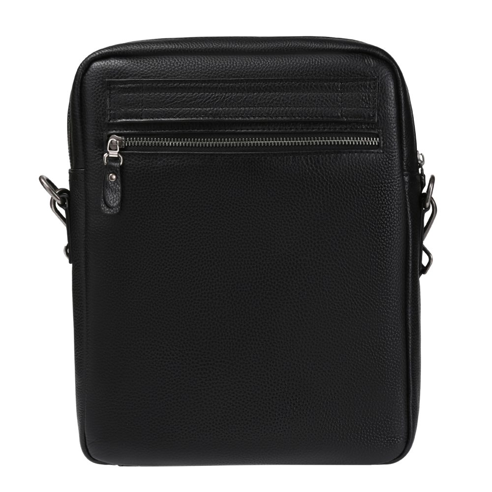 Сумка через плечо Dr.Koffer из натуральной кожи черная