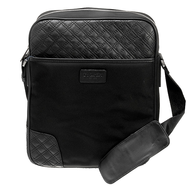 Сумка через плечо Dr.Koffer из натуральной кожи черная