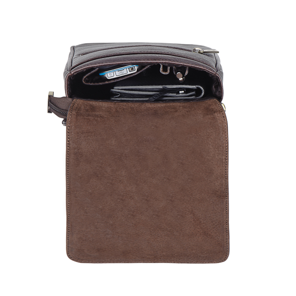 Сумка через плечо Dr.Koffer из натуральной кожи коричневая