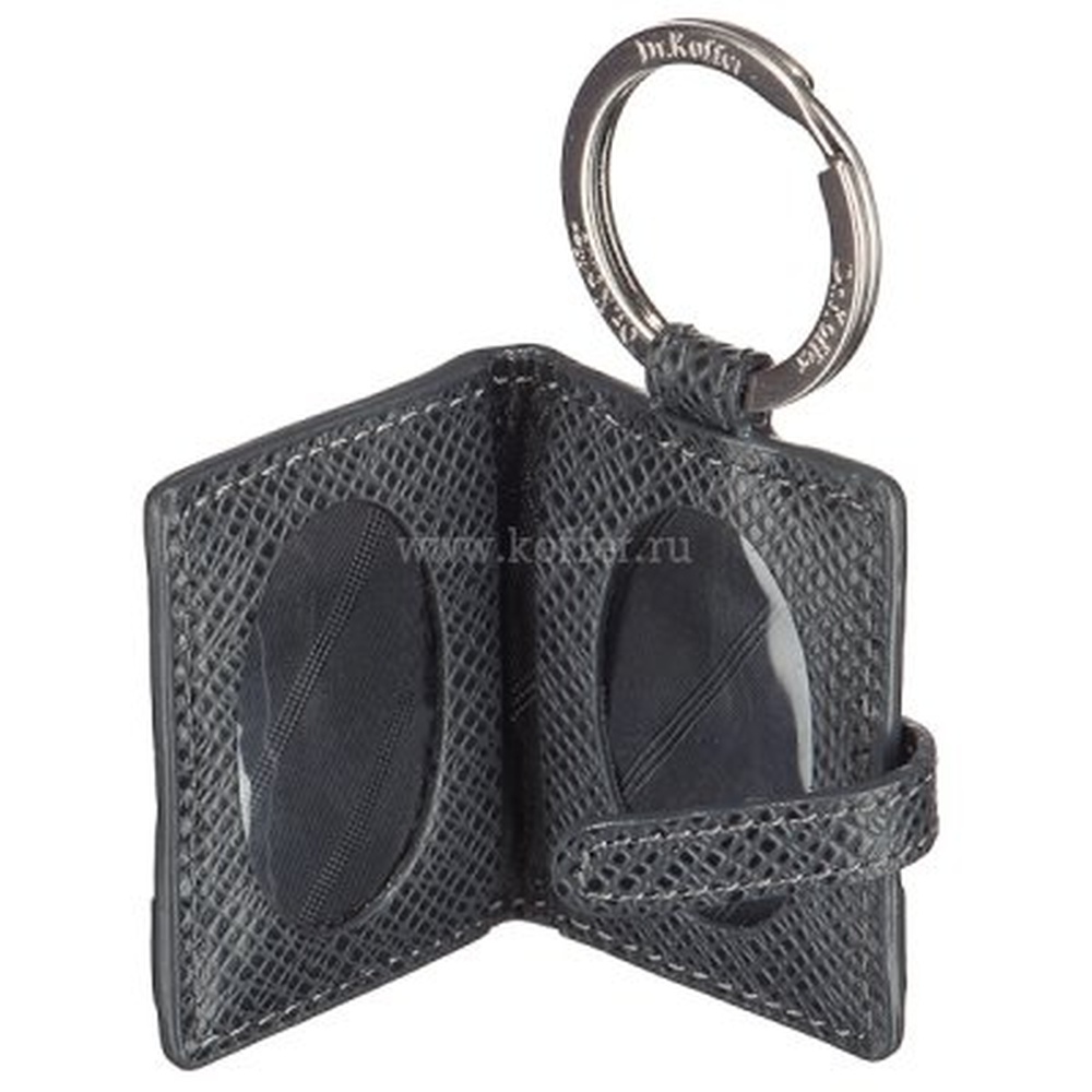Брелок-обложка для фото черного цвета Dr.Koffer X510201-141-77