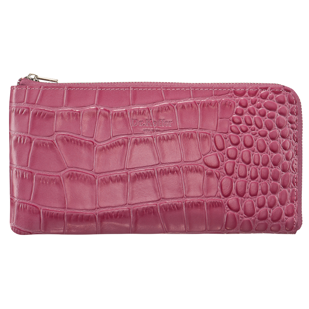 Кошелек Dr.Koffer из натуральной кожи розовый