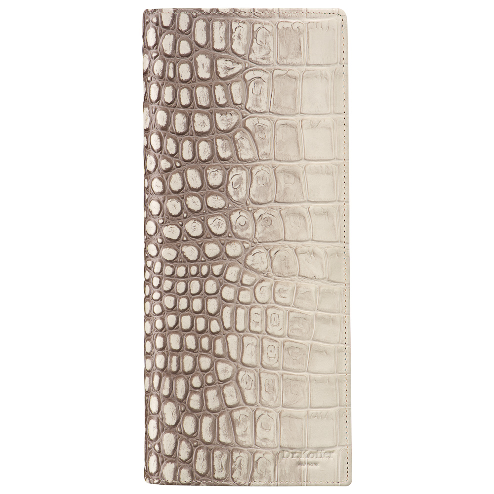 Визитница Dr.Koffer из натуральной кожи белая