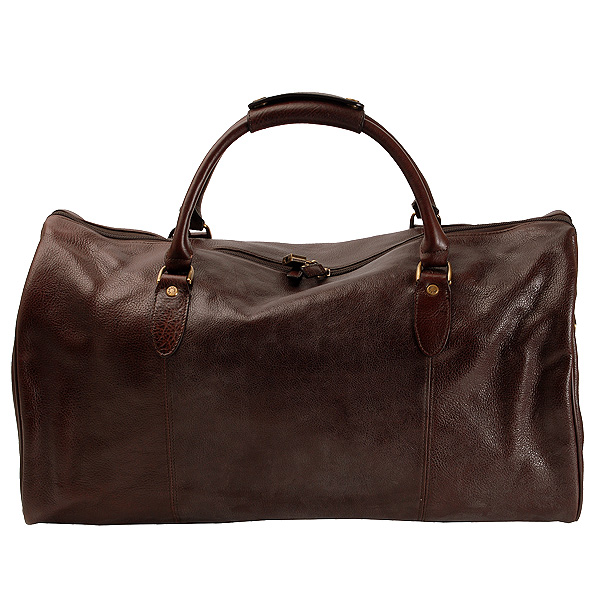 Темно-коричневая дорожная сумка из натуральной кожи Dr.Koffer B242081-02-09