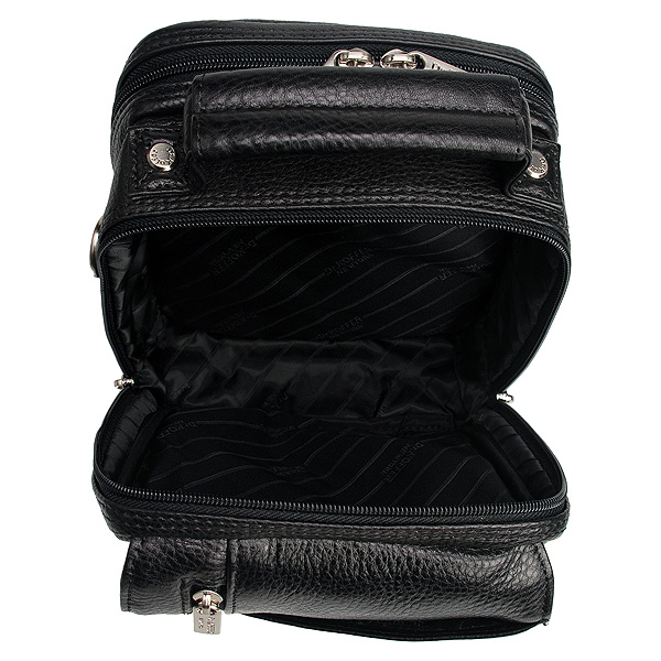 Сумка через плечо Dr.Koffer из натуральной кожи черная