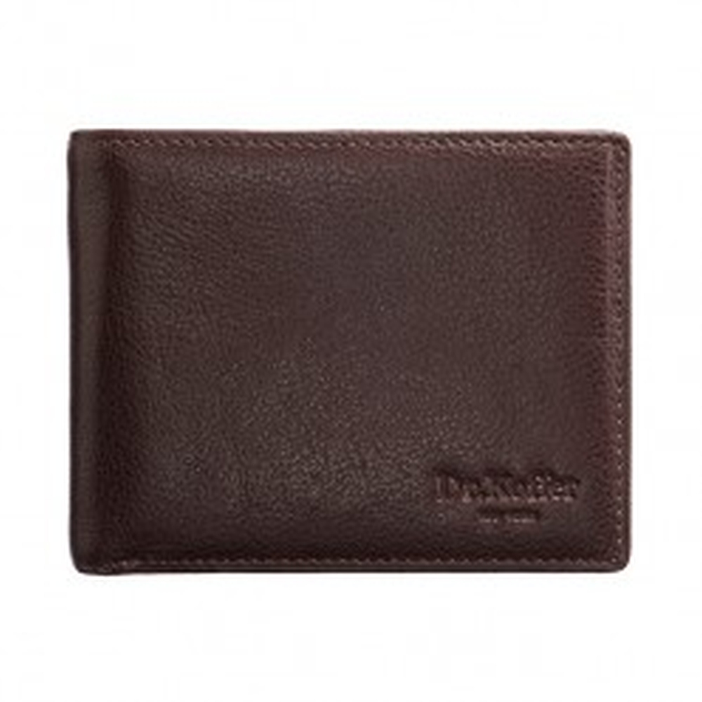 Портмоне Dr.Koffer из натуральной кожи коричневое