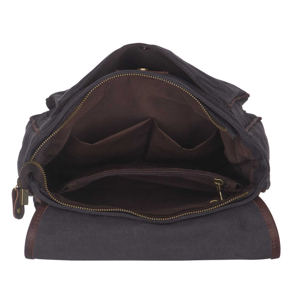 Рюкзак Dr.Koffer из натуральной кожи серый