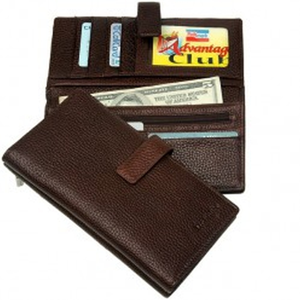 Портмоне Dr.Koffer из натуральной кожи коричневое